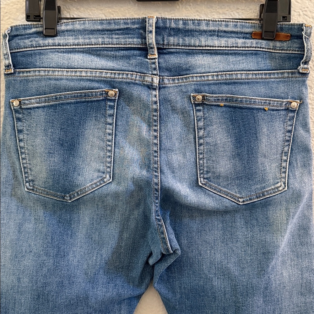 Anthropologie Pilcro &The Letterpress Parallel Mid Rise Straight Jeans Size 31 - Picture 6 of 9